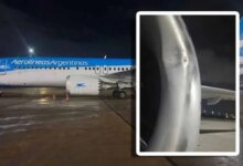 Avião de companhia argentina identifica impacto de drone no Galeão