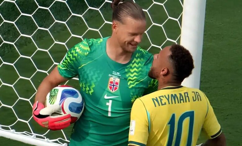 Nyland e Neymar Jr. Foto: Reprodução de TV