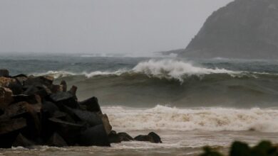 Ressaca nas praias do Rio de Janeiro. Foto: Fernando Frazão/Agência Brasil