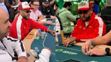 Neymar joga pôquer em SP. Foto: Reprodução de vídeo