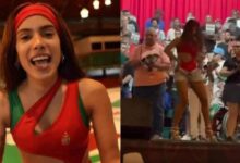 Anitta visita Grande Rio. Foto: Reprodução de vídeo
