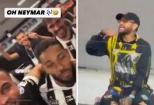 Em live, jogadores do Atlético-MG provocaram Neymar. Foto: Reprodução de vídeo