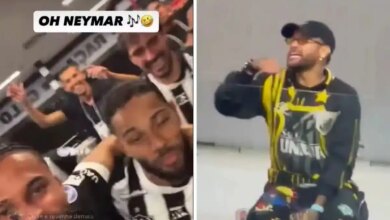 Em live, jogadores do Atlético-MG provocaram Neymar. Foto: Reprodução de vídeo