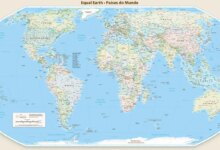 Novo mapa-múndi corrige tamanho da África, América do Sul e Ásia