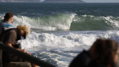 Rio terá dia de chuva, com temperatura em declínio e mar de ressaca