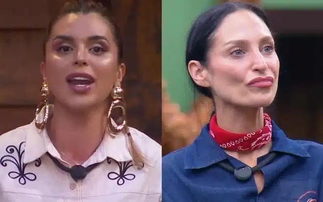 Mônica Fonseca e Ariela Carasso em A Fazenda 18. Foto: Reprodução de vídeo