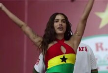 Anitta no ensaio da Grande Rio. Foto: Reprodução de vídeo