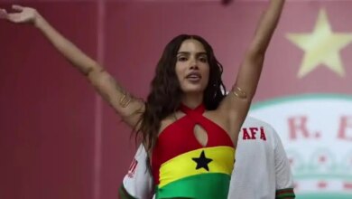 Anitta no ensaio da Grande Rio. Foto: Reprodução de vídeo